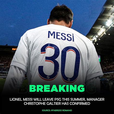 Lionel Messi to leave PSG after two years, head coach Christophe ...