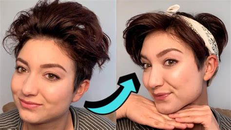 How To Style Pixie Cut Growing Out Youtube