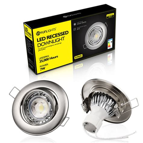 Yunlights Pcs Led Recessed Downlight Dimmable W Ceiling Light Lm