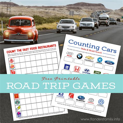 Free Printable Road Trip Games - Flanders Family Home Life