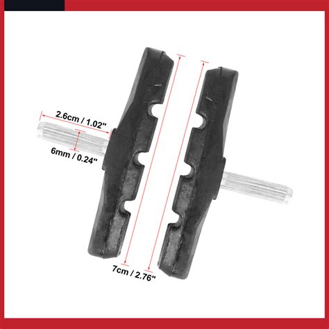 Universal Cantilever Bike Brake Pads Bicycle Block Shoes Pads Pack Of 4