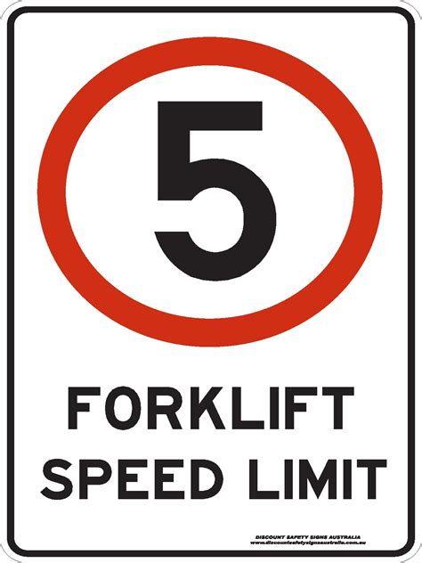 FORKLIFT SPEED LIMIT 5KM | Buy Now | Discount Safety Signs Australia