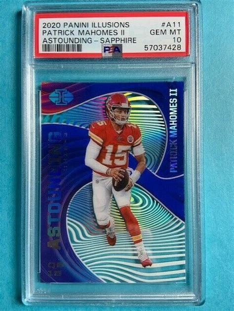 Panini Illusions Astounding Sapphire A Patrick Mahomes Ii For