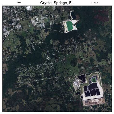 Aerial Photography Map of Crystal Springs, FL Florida