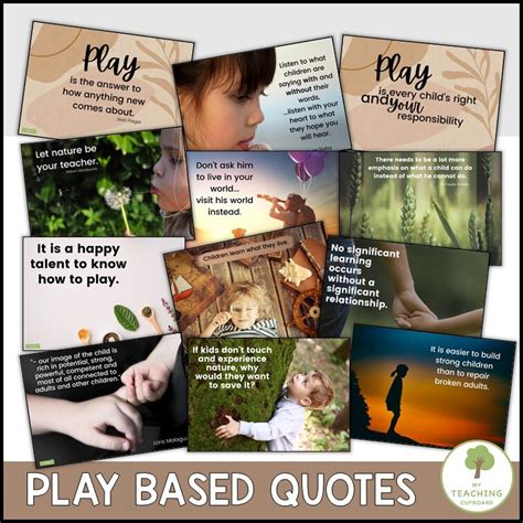 Learning Through Play Quotes My Teaching Cupboard