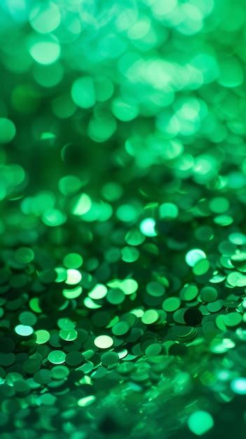 Premium Photo Blurred Green Sparkling Background