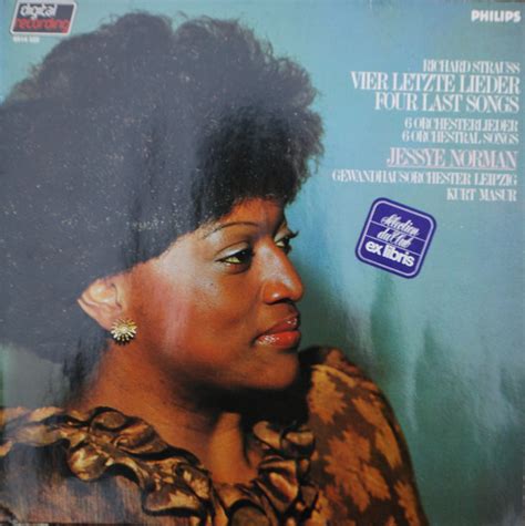 Richard Strauss Jessye Norman Gewandhausorchester Leipzig Kurt