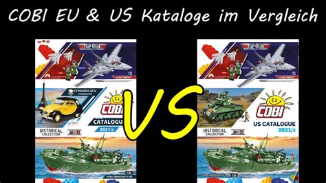 COBI Europäischer Amerikanischer Katalog im Vergleich EU Vs USA