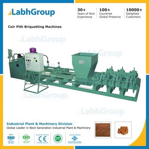 Coir Pith Coco Peat Briquetting Machine Production Capacity Upto