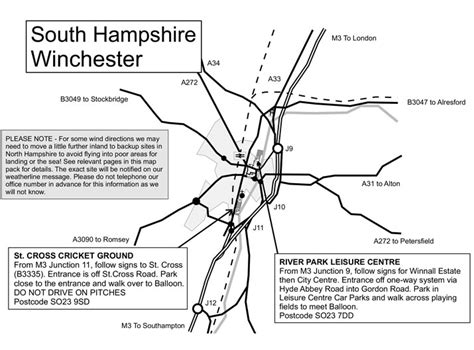 Winchester Park And Ride Map