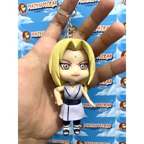 Jual Figure Keychain Gantungan Kunci Anime Naruto Rock Lee Tsunade