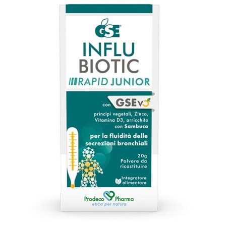 Gse Influbiotic Rapid Junior Integratore Per L Equilibrio Fisiologico