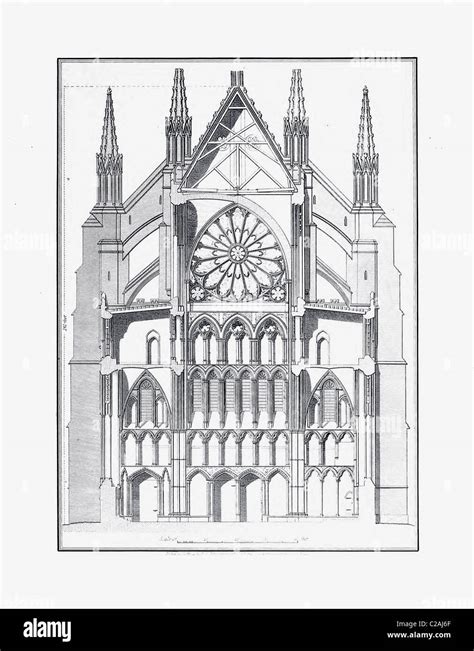 Westminster Abbey London Section Of The North Transept Published