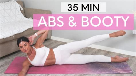 35 Min Abs And Booty Workout Mat Pilates No Squats And No Equipment