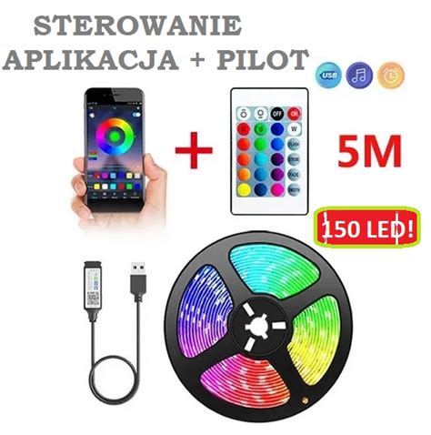 Ta Ma Led M Rgb Bluetooth Aplikacja Pilot Smd Skoki Kup Teraz