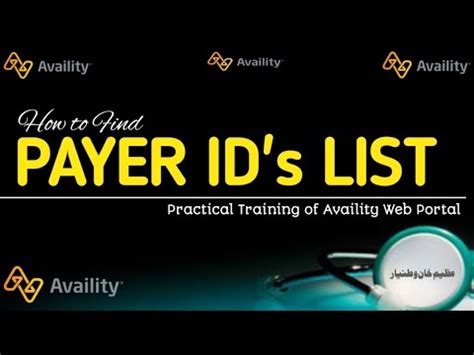 Availity 6 How To Find Payer ID List On Availity Web Portal