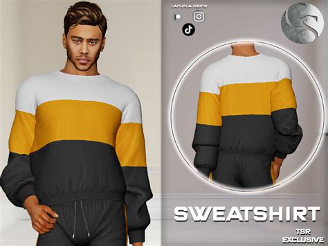 The Sims Resource Male Set 422 Sweatshirt