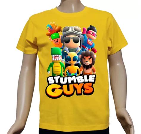 Camiseta Remera Stumble Guys En Diferente Colores Y Diseños Meses sin