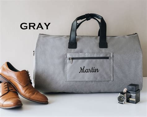 Personalized Weekender Bag Mens Garment Bag Custom Duffle Etsy