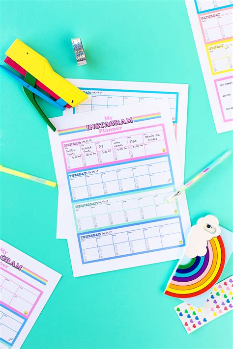 Free Printable Instagram Planner - Studio DIY