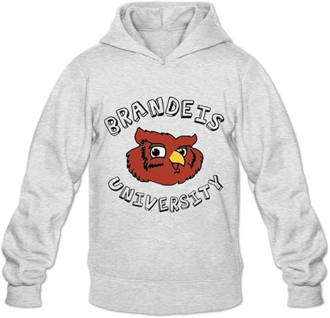 Funny Brandeis University Mascot Owl Thor Men's Hoodie S Ash: Amazon.ca ...