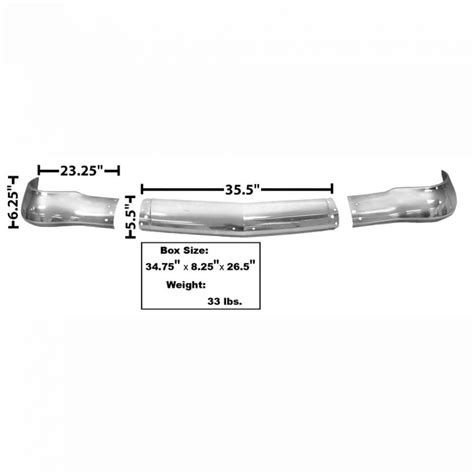 1956 Chevy 150 210 Bel Air Nomad Front Bumper 1 Piece Style