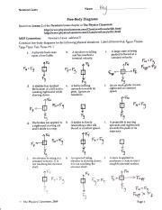 Fbd Practice Answer Key Pdf Name Newton S Laws