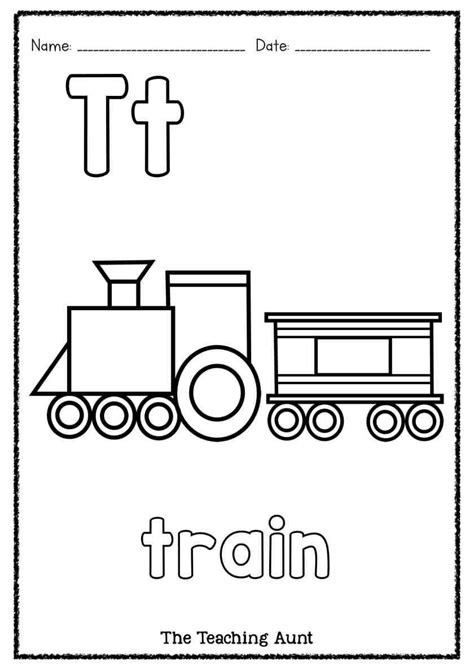 T is for Train Art and Craft Activity