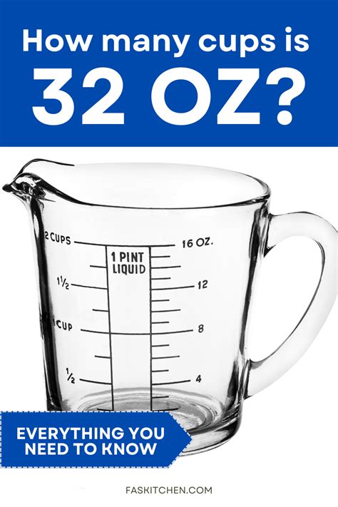 How Many Cups Is 32 Oz Easy Conversion Tips With Examples Fas Kitchen