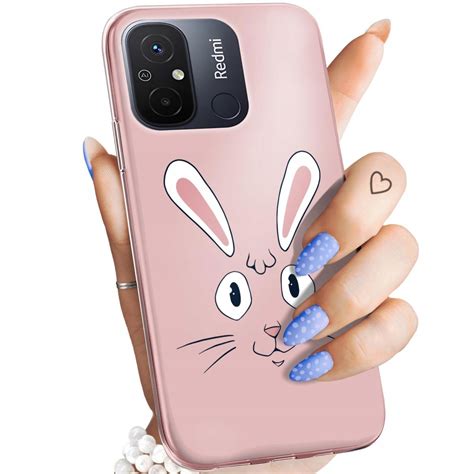 Etui Do Xiaomi Redmi 12C Wzory Królik Zając Bunny Obudowa Pokrowiec