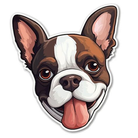 Premium Vector | French bulldog stickers