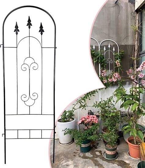 Yesbon Metal Garden Trellises For Climbing Plants Large Wrought Iron Garden Trellises Metal