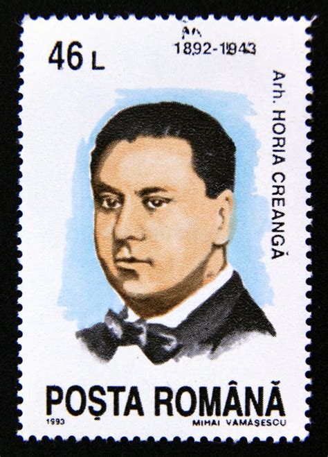 Postage Stamp Romania 1993 Architect Horia CreangÄƒ Portrait