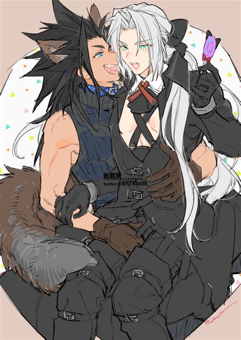 Sephiroth And Zack Fair Final Fantasy And 1 More Drawn By Toujou