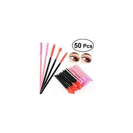 BIHRTC Pack Of 100 One Off Disposable Silicone Eyelash Mascara Brushes