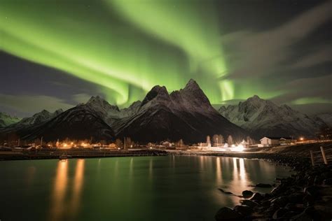 Aurora night sky landscape. | Premium Photo - rawpixel