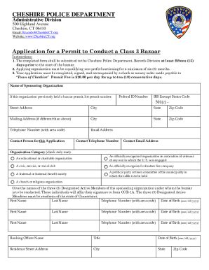 Fillable Online Permits Applications Records Request Town Of