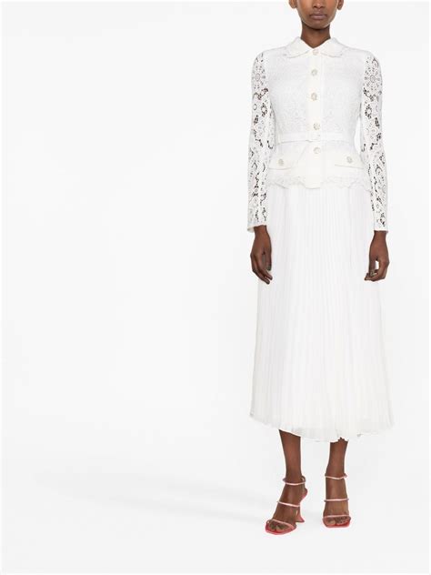 Self Portrait Lace Midi Dress Farfetch