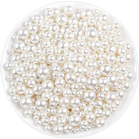 Pearl Beads Anezus Pcs Ivory Pearl Craft Beads Loose Pearls For