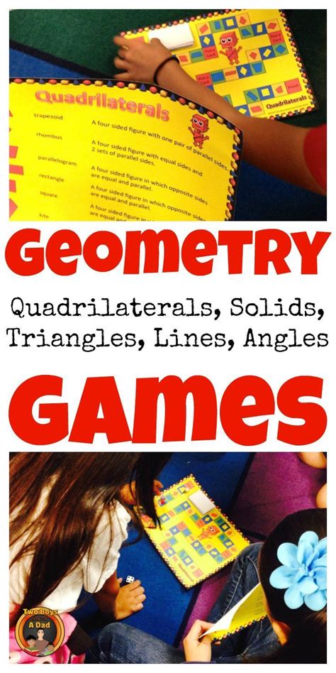 Geometry Games with Quadrilaterals, Plane Figures, Lines, Solids and ...