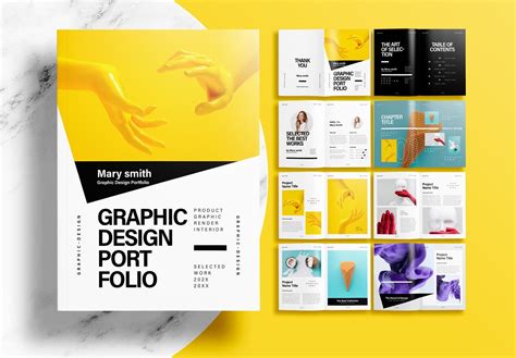 Free Modern Graphic Design Portfolio Layout InDesign Template