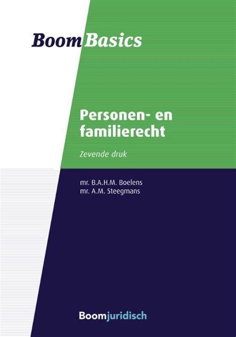 Boom Basics Personen En Familierecht Bregje