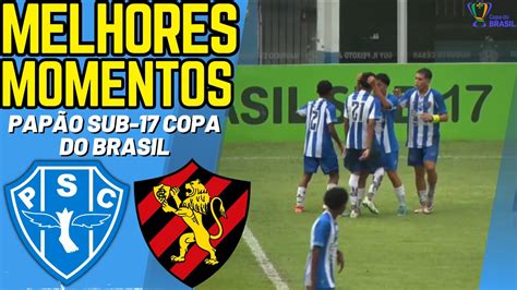 Paysandu X Sport Quartas De Final Copa Do Brasil Sub Melhores