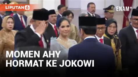 VIDEO Usai Dilantik Jadi Menteri ATR AHY Beri Hormat Kepada Presiden