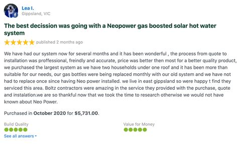 Neopower Solar Hot Water Review Enviro Friendly