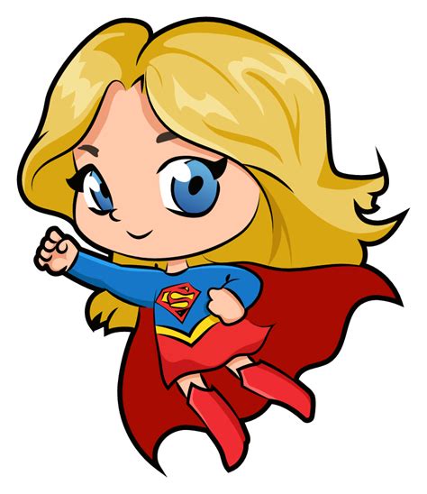 Dc Comics Chibi Supergirl Chibi Superman Chibi Superhero Drawing