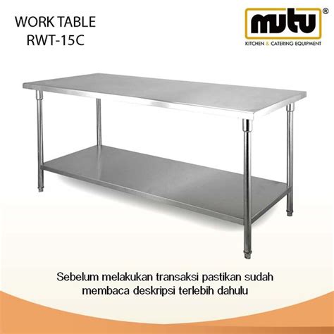 Jual Meja Stainless Steel Worktable Meja Persiapan Dapur Restoran Rwt