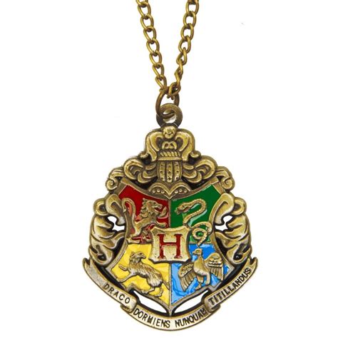 Harry Potter 4 House Hogwarts Necklace Gryffindor Ravenclaw Hufflepuff