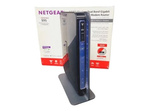 Netgear Wireless Dual Band Gigabit Modem Router N600 Black