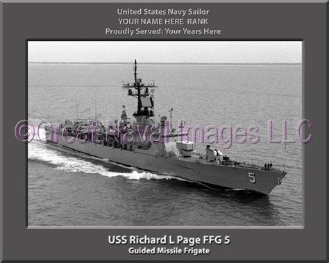 USS Richard L Page FFG 5 : Personalized Navy Ship Photo ⋆ Personalized US Navy Ship Prints ...